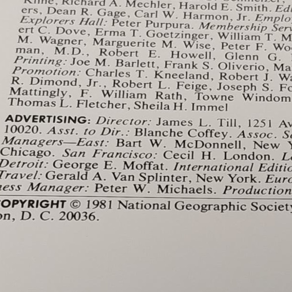 Vintage 1981 National Geographic Index Paperback Booklet 1977 - 1981 95 Pages - Picture 4 of 5